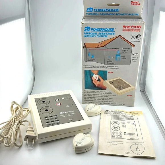 💥POWERHOUSE personal assistance security system model pa5800 x10 w/original box - Picture 1 of 16